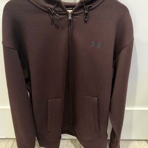 Under Armour Men's Dark Burgundy Full-Zip Tech Hoodie